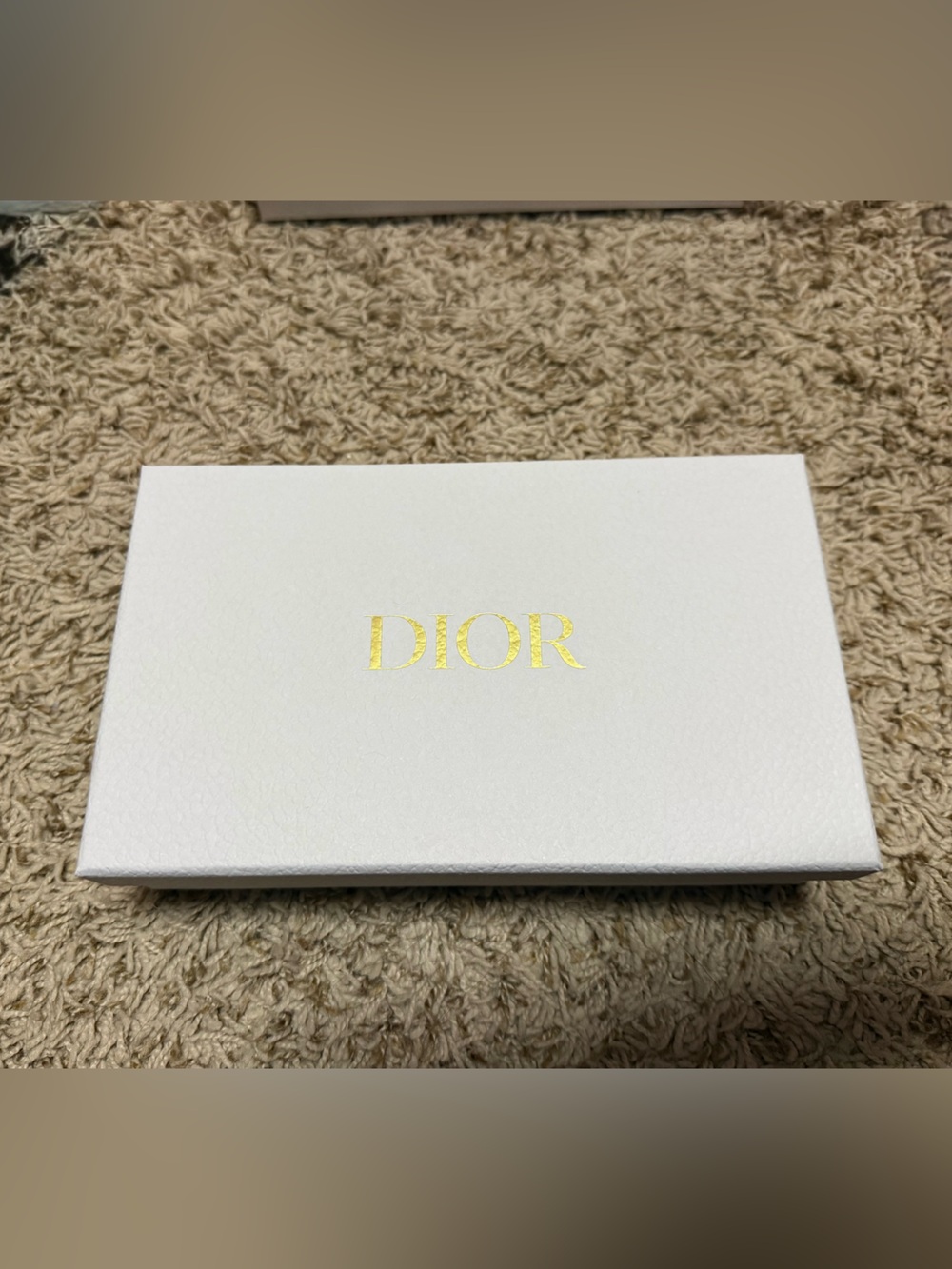Dior White Box with Gold Logo - Women's Accessories